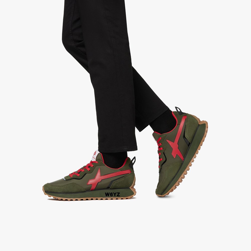 Basket W6YZ Army Green/Red Femme | PYP-96220003